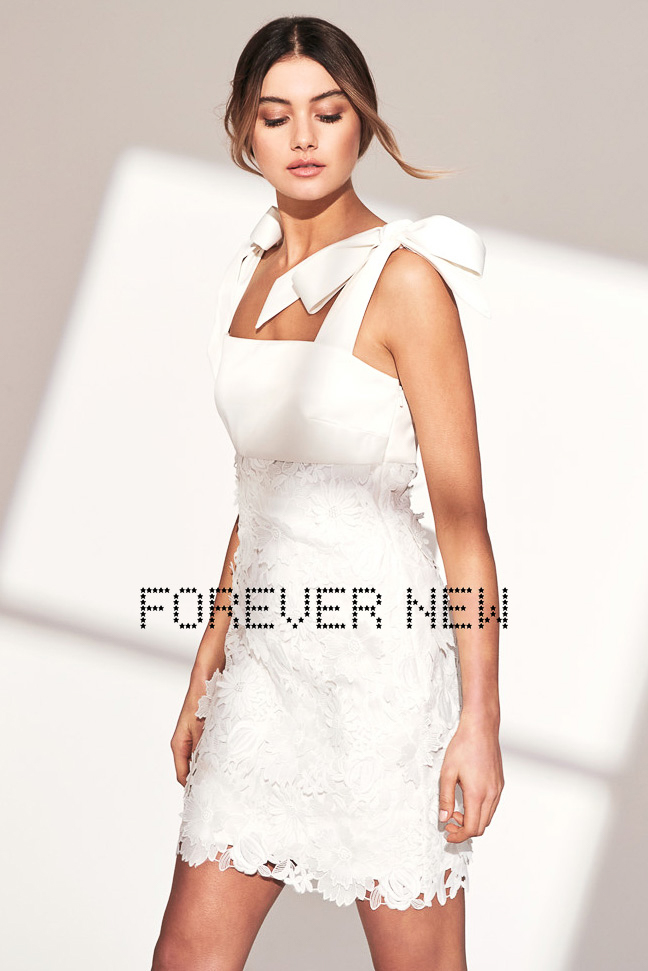 Forever New Athena Ruffle Midi Dress In White | MYER